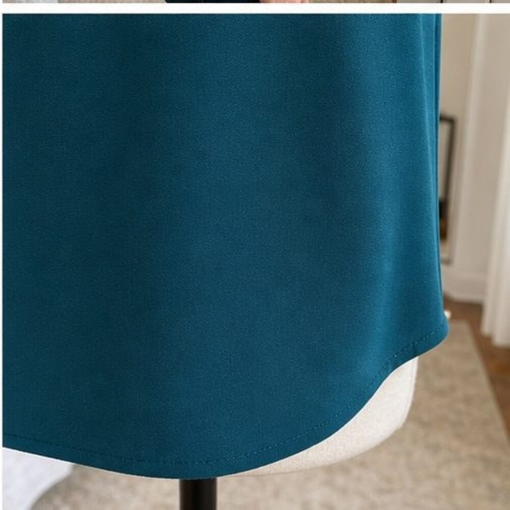 Gray Wrap Blouse - Picture 6 of 6